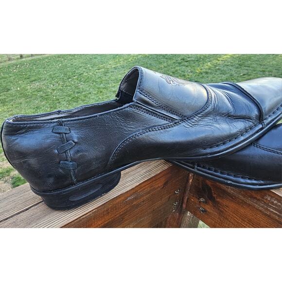 Lounge by Mark Nason Shoes Mens Size 13 Leather Western Slip On Dress Loafers - Picture 7 of 10